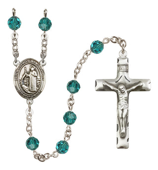 Sterling Silver 6mm Saint Raymond of Penafort  Engraved Catholic Rosaries