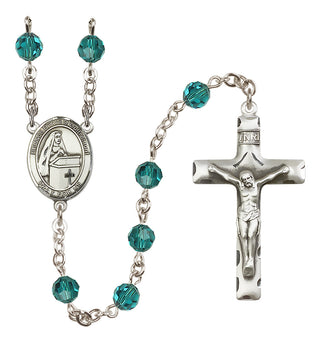 Sterling Silver 6mm Blessed Emilee Doultremont  Engraved Catholic Rosaries