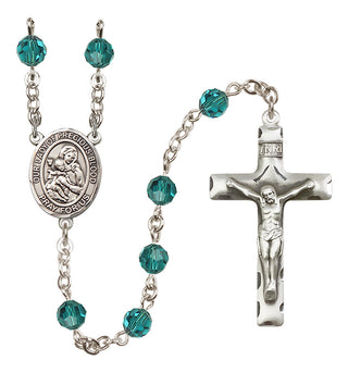 Sterling Silver 6mm Our Lady of the Precious Blood  Engraved Catholic Rosaries