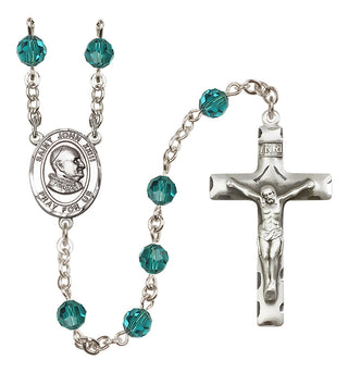 Sterling Silver 6mm Saint John Xxiii  Engraved Catholic Rosaries