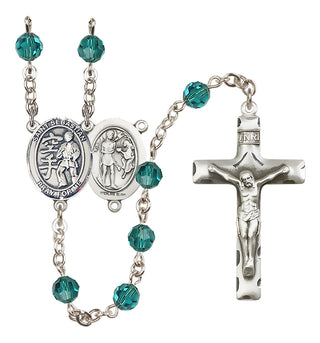 Sterling Silver 6mm Saint Sebastian/Karate Rosary