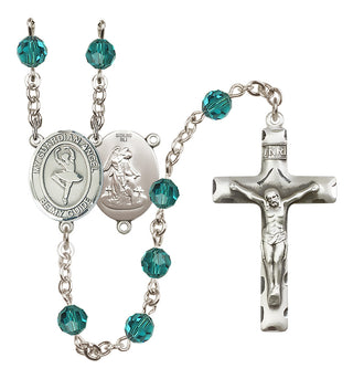 Sterling Silver 6mm Guardian Angel/Dance Rosary