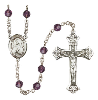 Sterling Silver 6mm Saint Dorothy  Engraved Catholic Rosaries