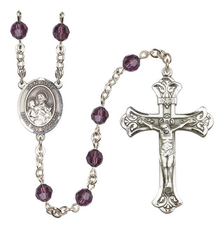 Sterling Silver 6mm San Jose  Engraved Catholic Rosaries