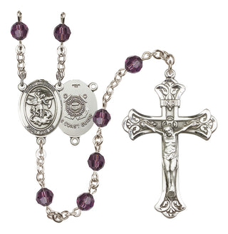 Sterling Silver 6mm Saint Michael / Coast Guard Rosary
