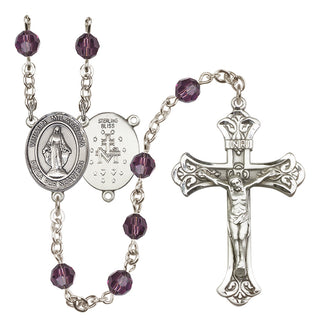 Sterling Silver 6mm Virgen Milagrosa Rosary