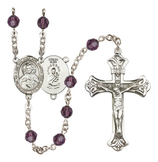Sterling Silver 6mm Scapular  Engraved Catholic Rosaries