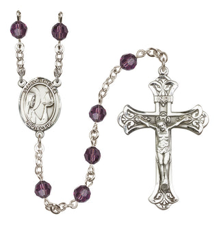 Sterling Silver 6mm Our Lady Star of the Sea  Engraved Catholic Rosaries