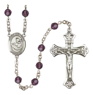Sterling Silver 6mm Saint Thomas Aquinas  Engraved Catholic Rosaries