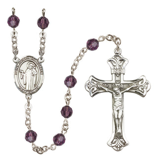 Sterling Silver 6mm Saint Joseph the Worker  Engraved Catholic Rosaries