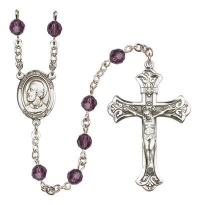 Sterling Silver 6mm Pope St. Eugene I Rosary | Engravable