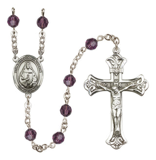 Sterling Silver 6mm Saint Theodora  Engraved Catholic Rosaries