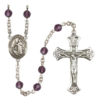 Sterling Silver 6mm Saint Raymond of Penafort  Engraved Catholic Rosaries
