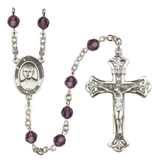 Sterling Silver 6mm Saint Jose Sanchez del Rio  Engraved Catholic Rosaries