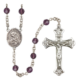 Sterling Silver 6mm Our Lady of the Precious Blood  Engraved Catholic Rosaries