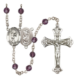 Sterling Silver 6mm Saint Christopher/Basketball-Women Rosary