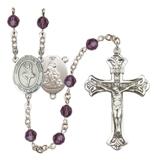 Sterling Silver 6mm Guardian Angel/Dance Rosary