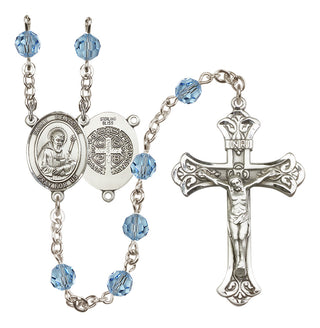 Sterling Silver 6mm Saint Benedict Rosary