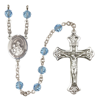 Sterling Silver 6mm San Jose  Engraved Catholic Rosaries
