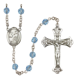 Sterling Silver 6mm Saint Luke the Apostle Rosary