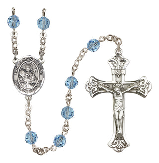 Sterling Silver 6mm San Ramon Nonato  Engraved Catholic Rosaries