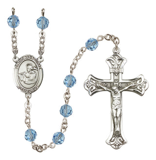Sterling Silver 6mm Saint Thomas Aquinas  Engraved Catholic Rosaries