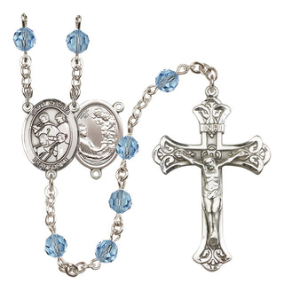 Sterling Silver 6mm Saint Cecilia / Marching Band Rosary