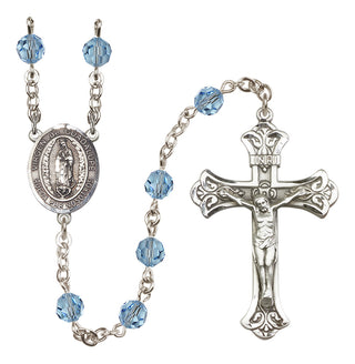 Sterling Silver 6mm Virgen de Guadalupe Rosary