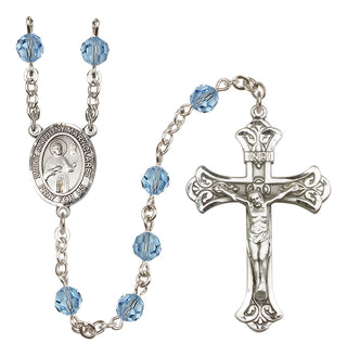 Sterling Silver 6mm Saint Anthony Mary Claret  Engraved Catholic Rosaries