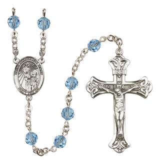 Sterling Silver 6mm Saint Margaret Mary Alacoque  Engraved Catholic Rosaries