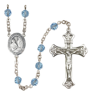 Sterling Silver 6mm Saint Mary Magdalene of Canossa  Engraved Catholic Rosaries