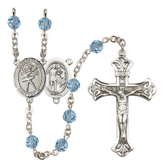 Sterling Silver 6mm Saint Sebastian / Dance Rosary
