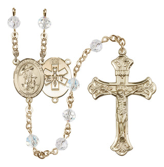 14kt Gold Filled 6mm Guardian Angel / EMT Rosary