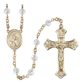 14kt Gold Filled 6mm Saint Edmund Campion  Engraved Catholic Rosaries