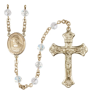 14kt Gold Filled 6mm Saint Daniel Comboni  Engraved Catholic Rosaries