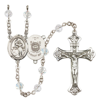 Sterling Silver 6mm Saint Joan of Arc /Coast Guard Rosary