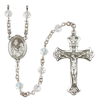 Sterling Silver 6mm Saint Margaret Mary Alacoque  Engraved Catholic Rosaries