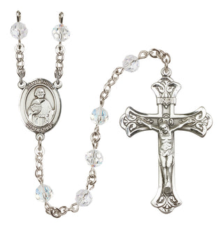 Sterling Silver 6mm Saint Philip the Apostle  Engraved Catholic Rosaries