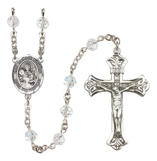 Sterling Silver 6mm Austrian Crystal San Ramon Nonato Rosary in Crystal