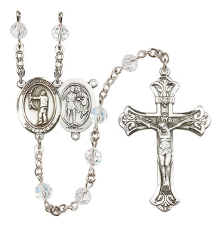 Sterling Silver 6mm Saint Sebastian / Archery Rosary