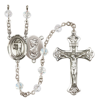 Sterling Silver 6mm Saint Christopher/Archery Rosary