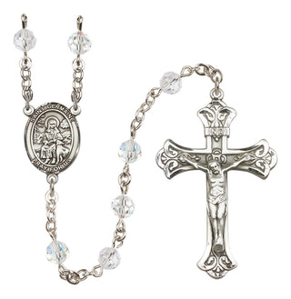 Sterling Silver 6mm Saint Germaine Cousin  Engraved Catholic Rosaries