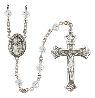 Sterling Silver 6mm San Juan de la Cruz  Engraved Catholic Rosaries