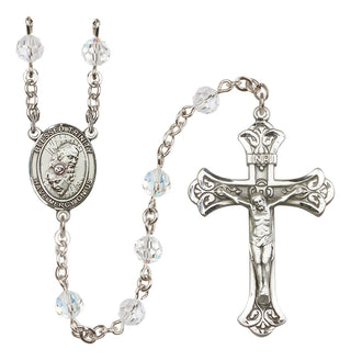 Sterling Silver 6mm Blessed Trinity  Engraved Catholic Rosaries
