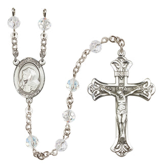 Sterling Silver 6mm Saint Bruno  Engraved Catholic Rosaries