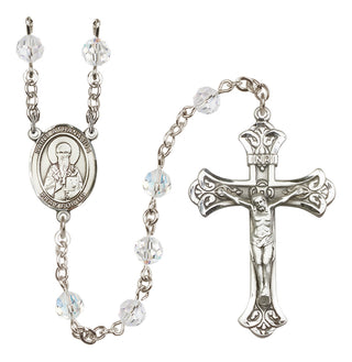 Sterling Silver 6mm Saint Athanasius  Engraved Catholic Rosaries