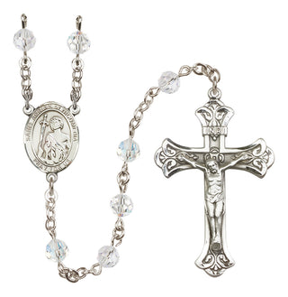 Sterling Silver 6mm Saint Adrian of Nicomedia  Engraved Catholic Rosaries
