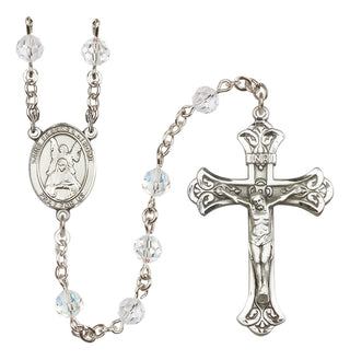 Sterling Silver 6mm Saint Frances of Rome  Engraved Catholic Rosaries