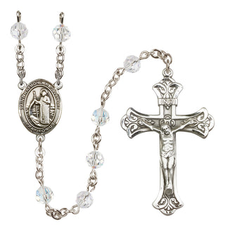 Sterling Silver 6mm Saint Raymond of Penafort  Engraved Catholic Rosaries