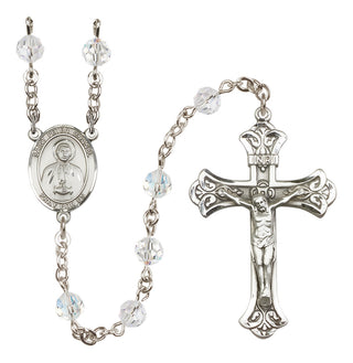 Sterling Silver 6mm Saint Peter Chanel  Engraved Catholic Rosaries